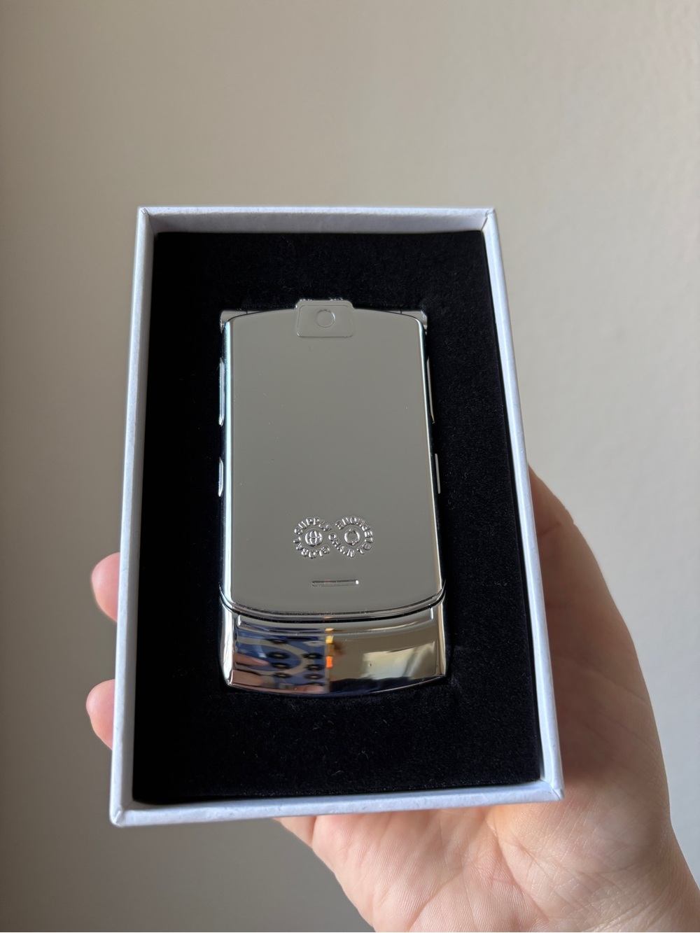 Mschf gsct flip phone miror chrome unreleased, new